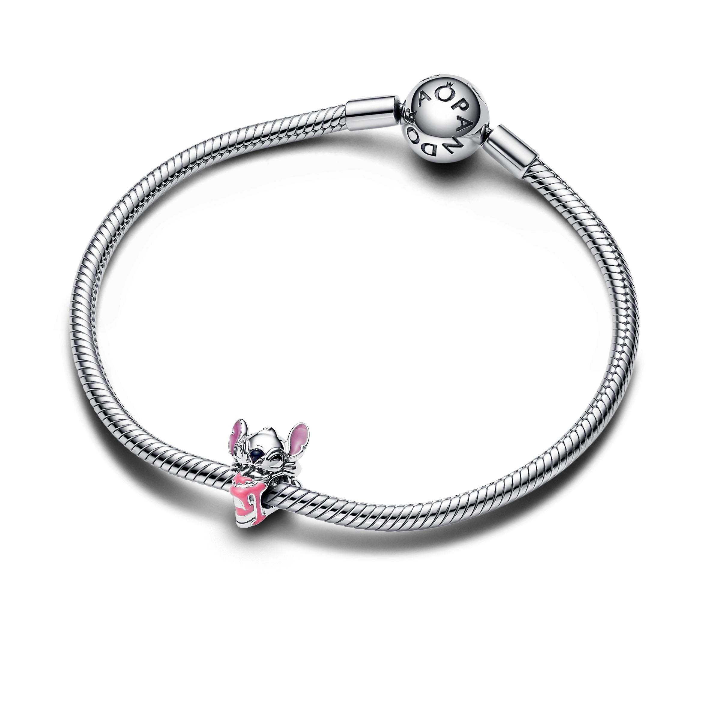 Lirvea Disney Stitch Geburtstagstorte Sterlingsilber mit Emaille-Charm
