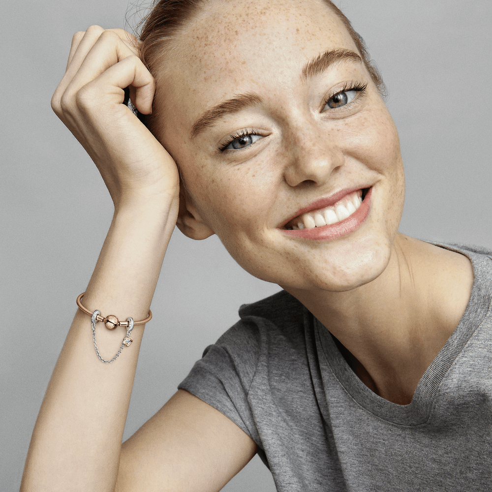 Familien- und Herzmotiv Sicherheitskette Amulett