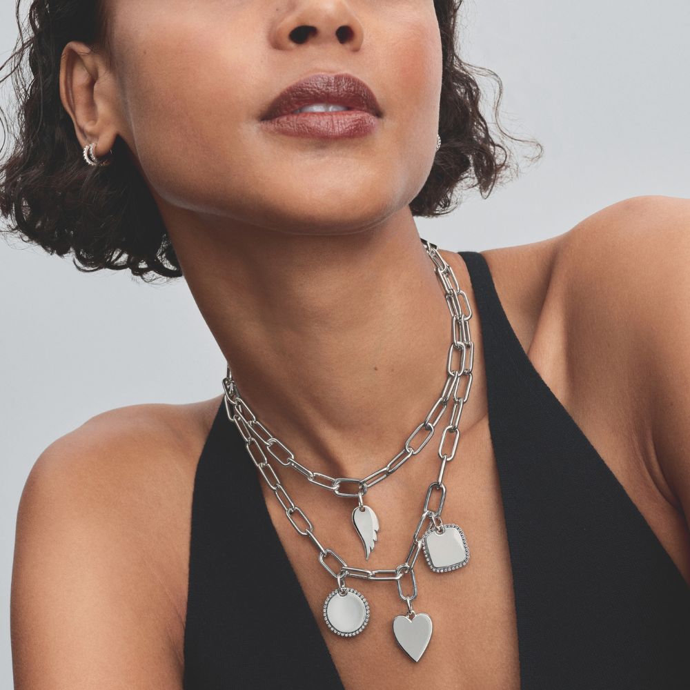 Gravierter Engel-Flügel-Schmuckanhänger