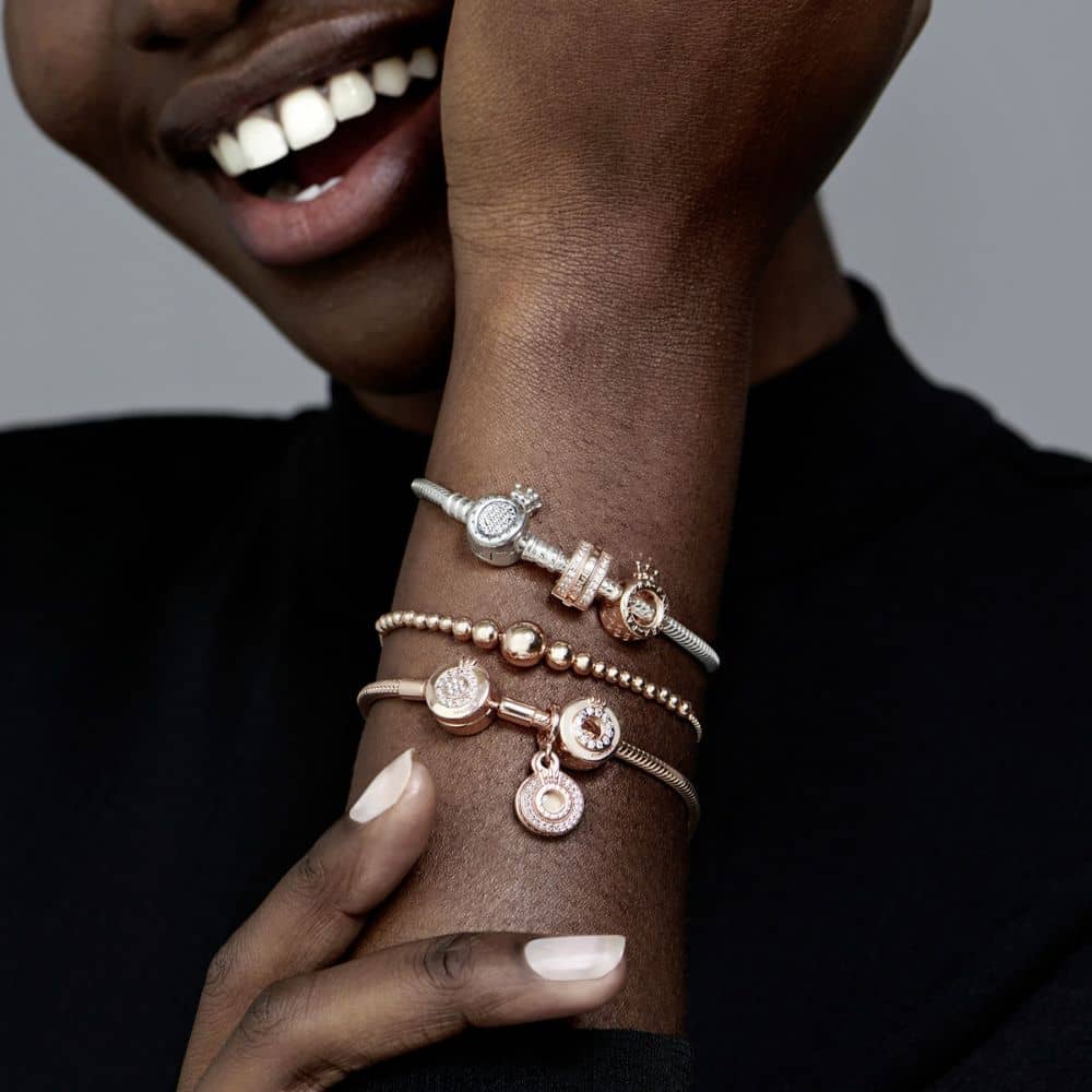 Lirvea Funkelndes Crown O Schlangen-Gliederarmband