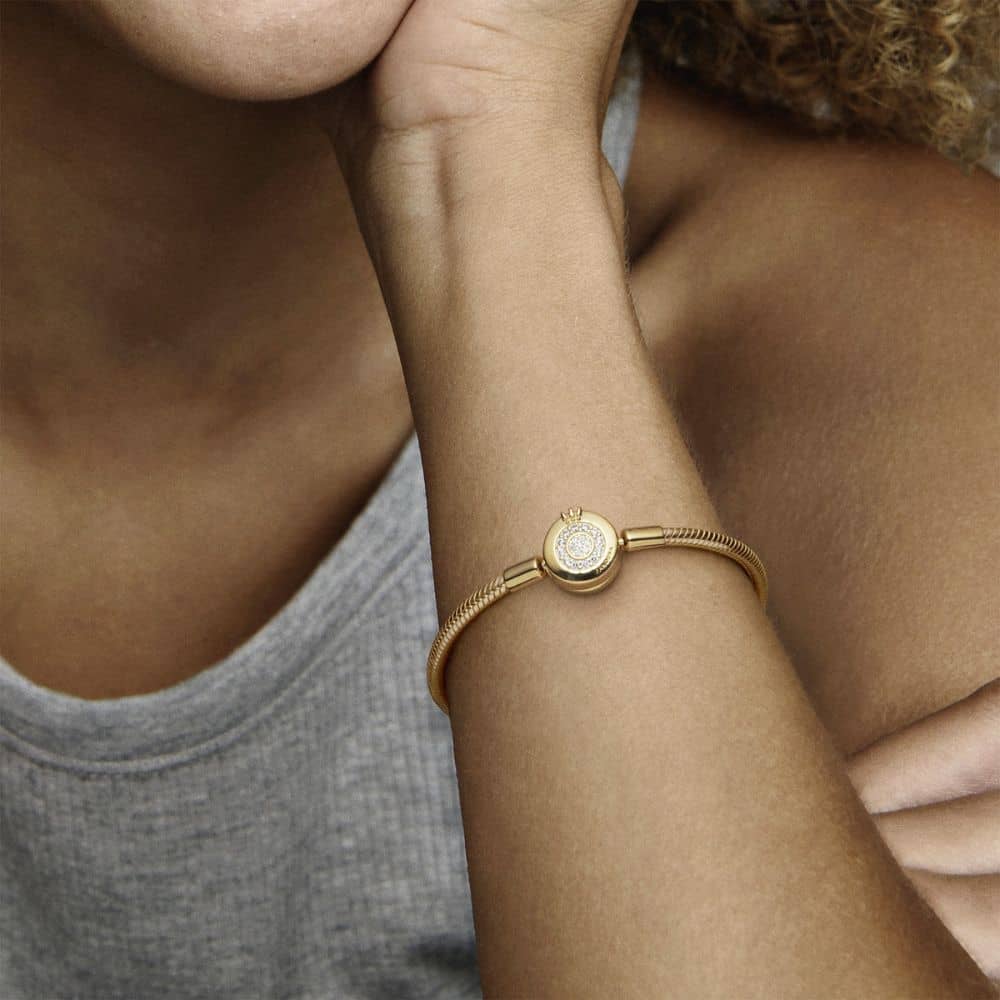 Lirvea Funkelndes Crown O Schlangen-Gliederarmband