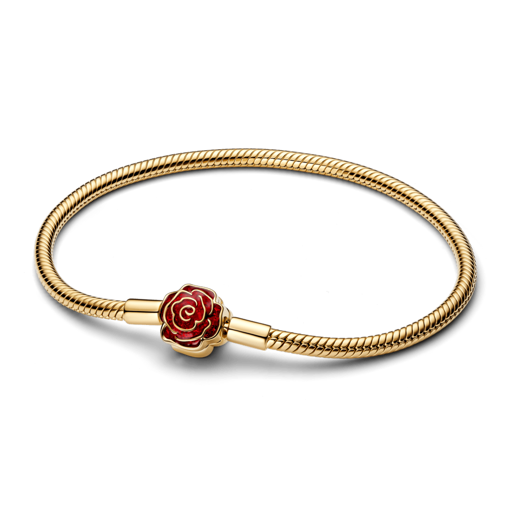 Lirvea Die Schöne und das Biest Magische Rose Schlangen-Gliederarmband