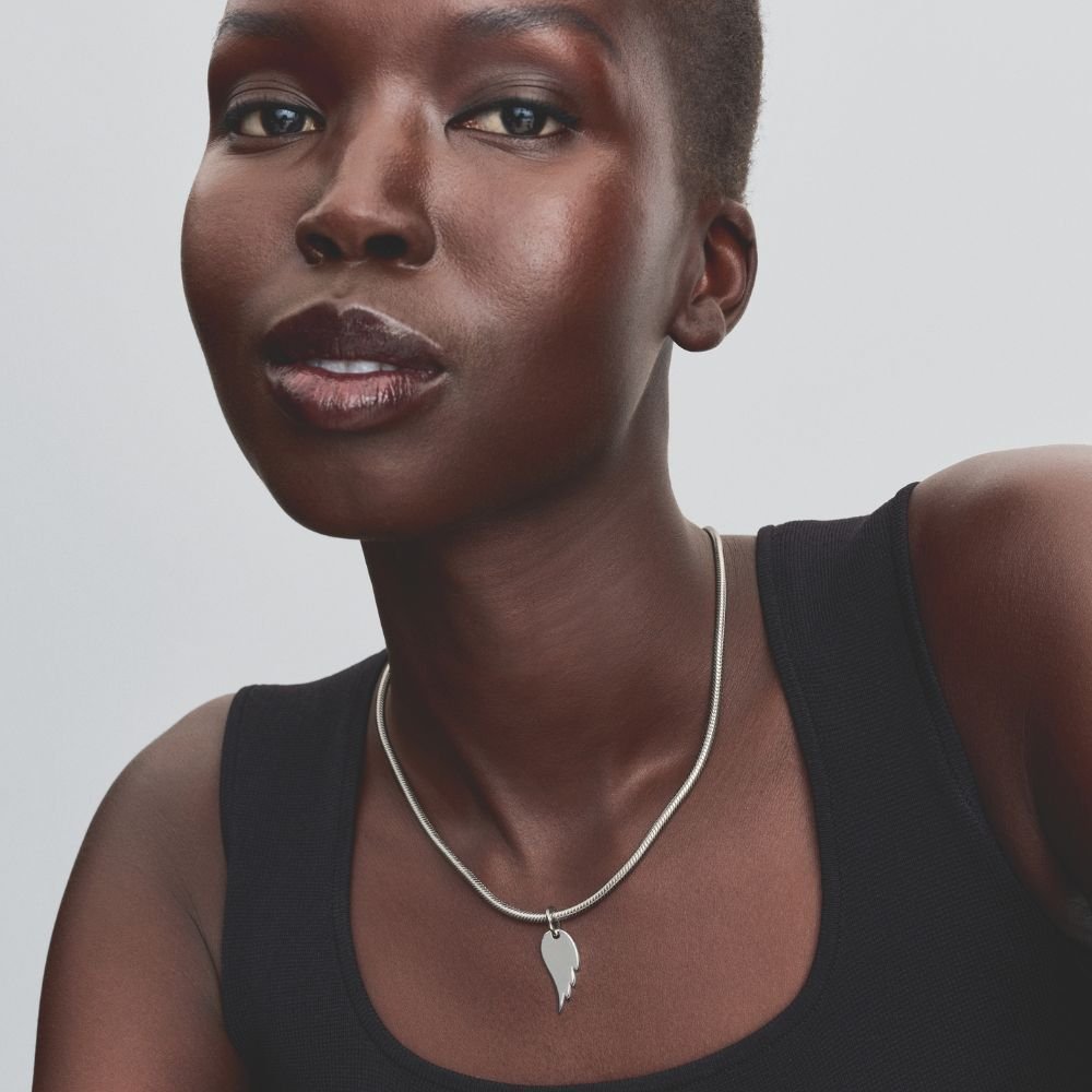 Gravierter Engel-Flügel-Schmuckanhänger