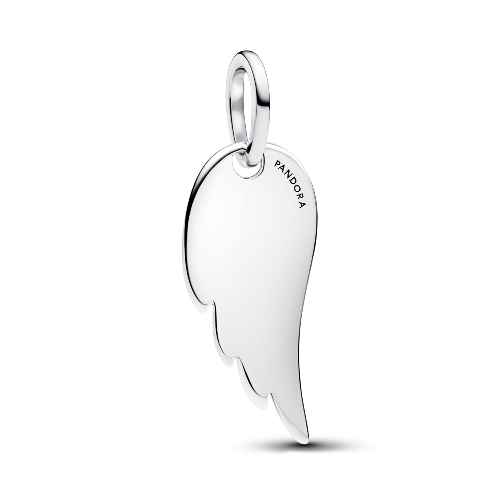 Gravierter Engel-Flügel-Schmuckanhänger