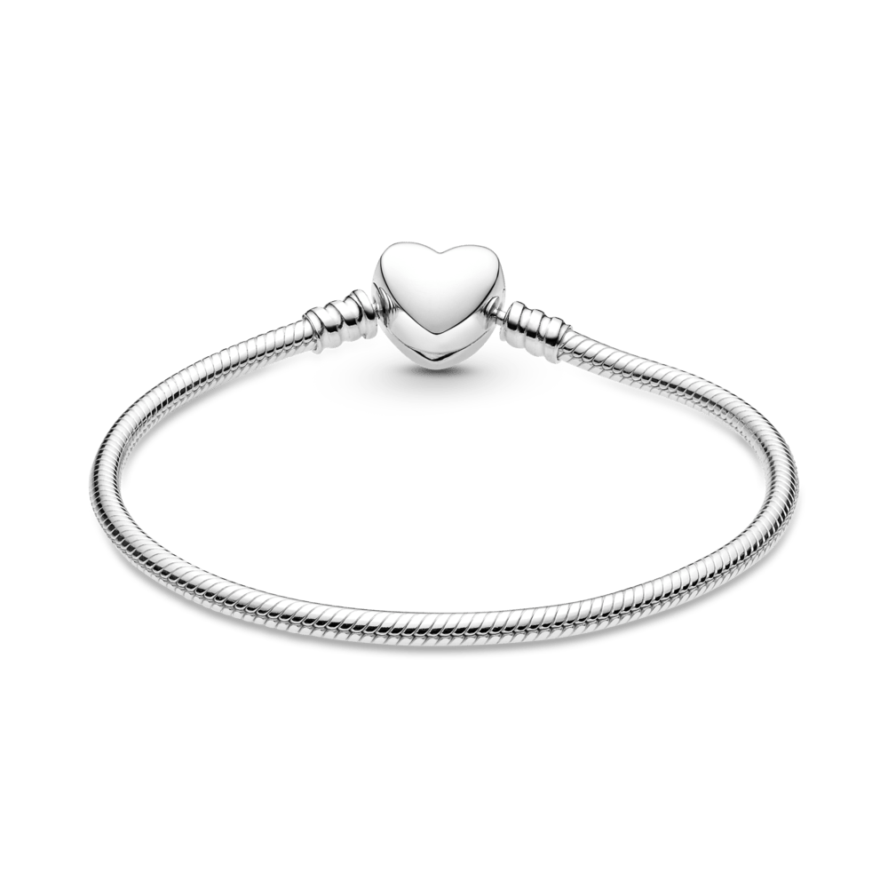 Lirvea Moments gravierbarer Herz-Verschluss Schlangen-Gliederarmband