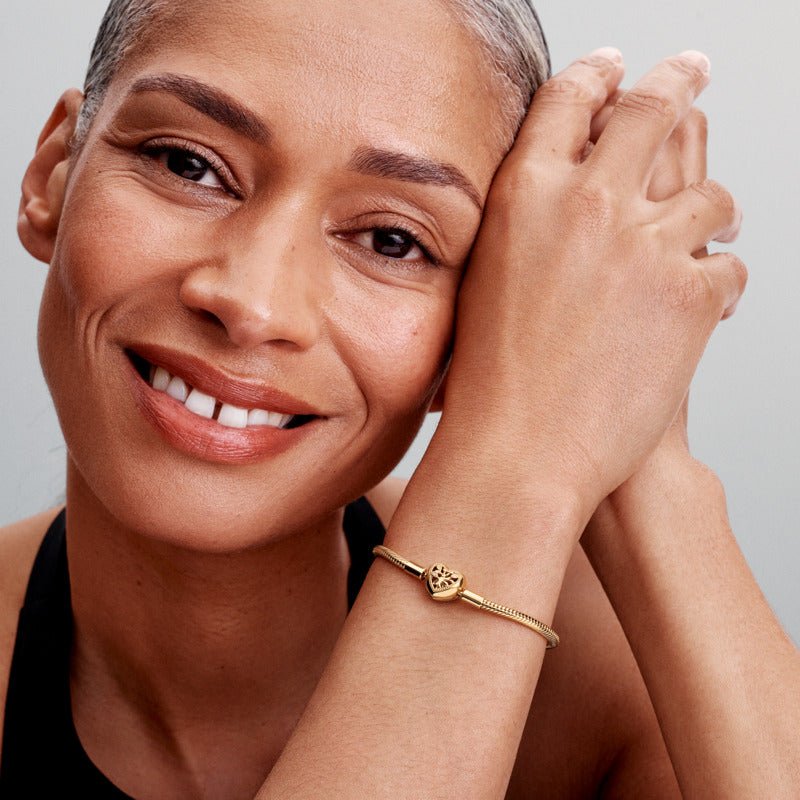 Lirvea Moments Schlangen-Gliederarmband mit Funklendem Unendlichkeits-Herzverschluss