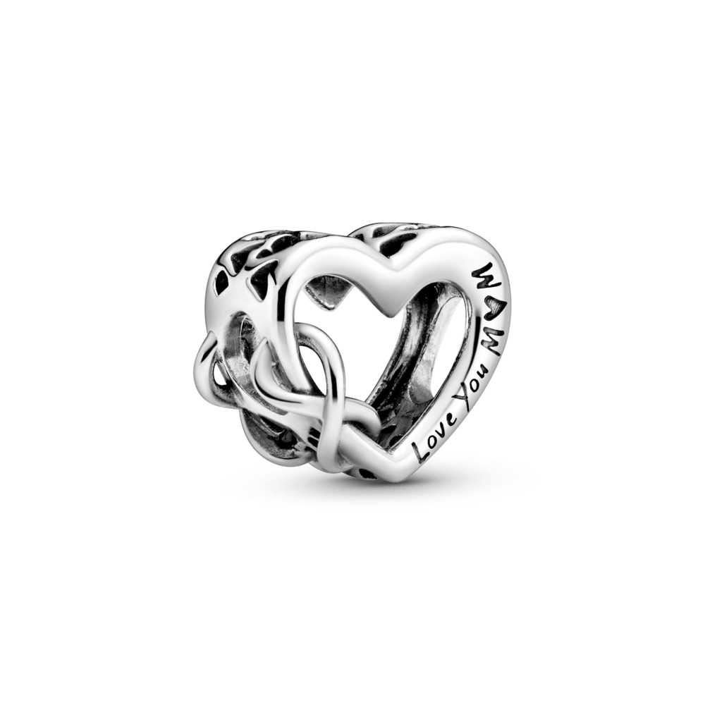 I love you mom, infinite heart bead