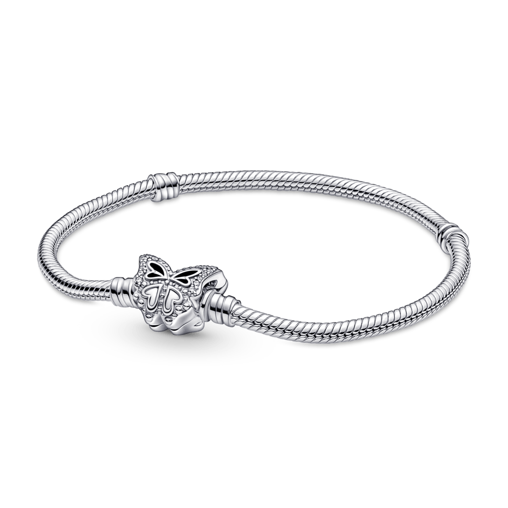 Lirvea Moments Schlangen-Gliederarmband mit Schmetterling-Verschluss