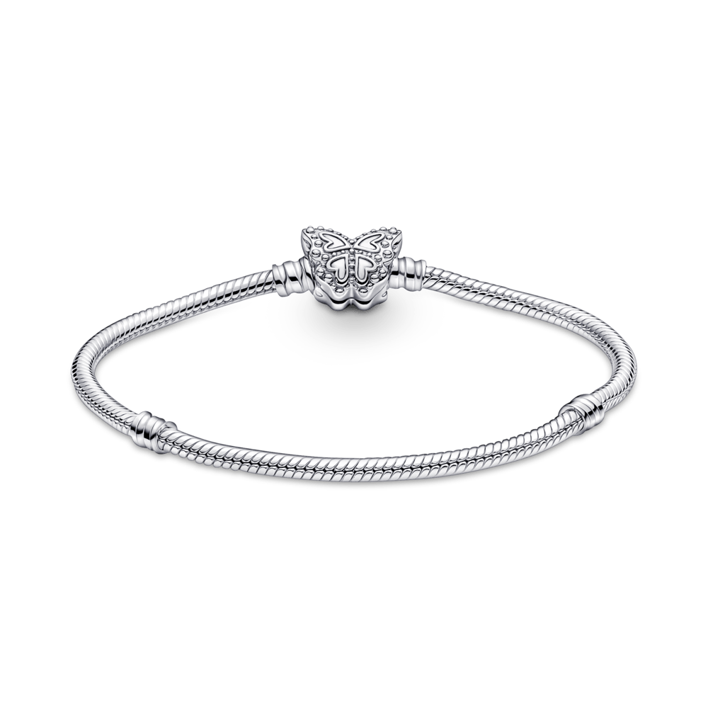 Lirvea Moments Schlangen-Gliederarmband mit Schmetterling-Verschluss