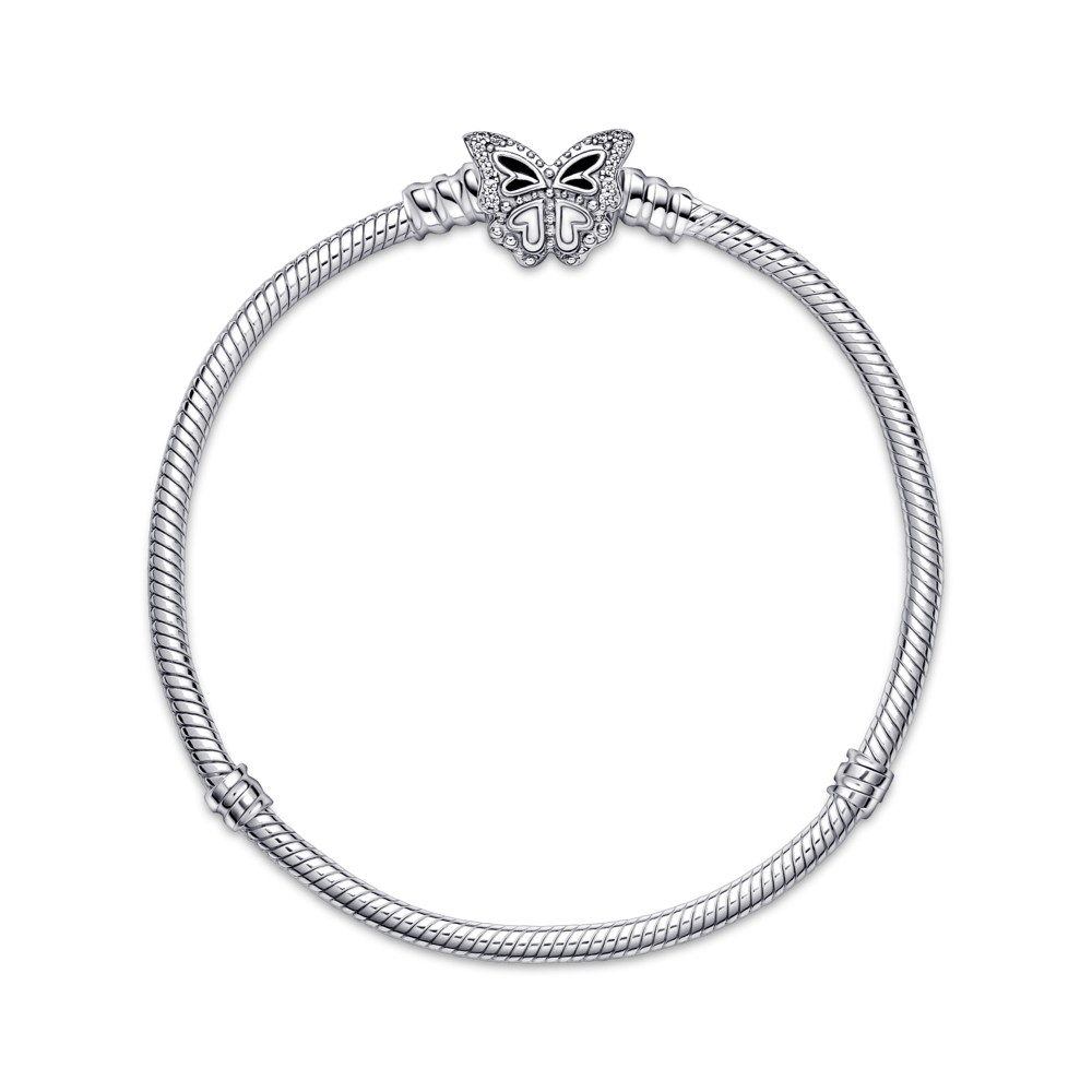 Lirvea Moments Schlangen-Gliederarmband mit Schmetterling-Verschluss