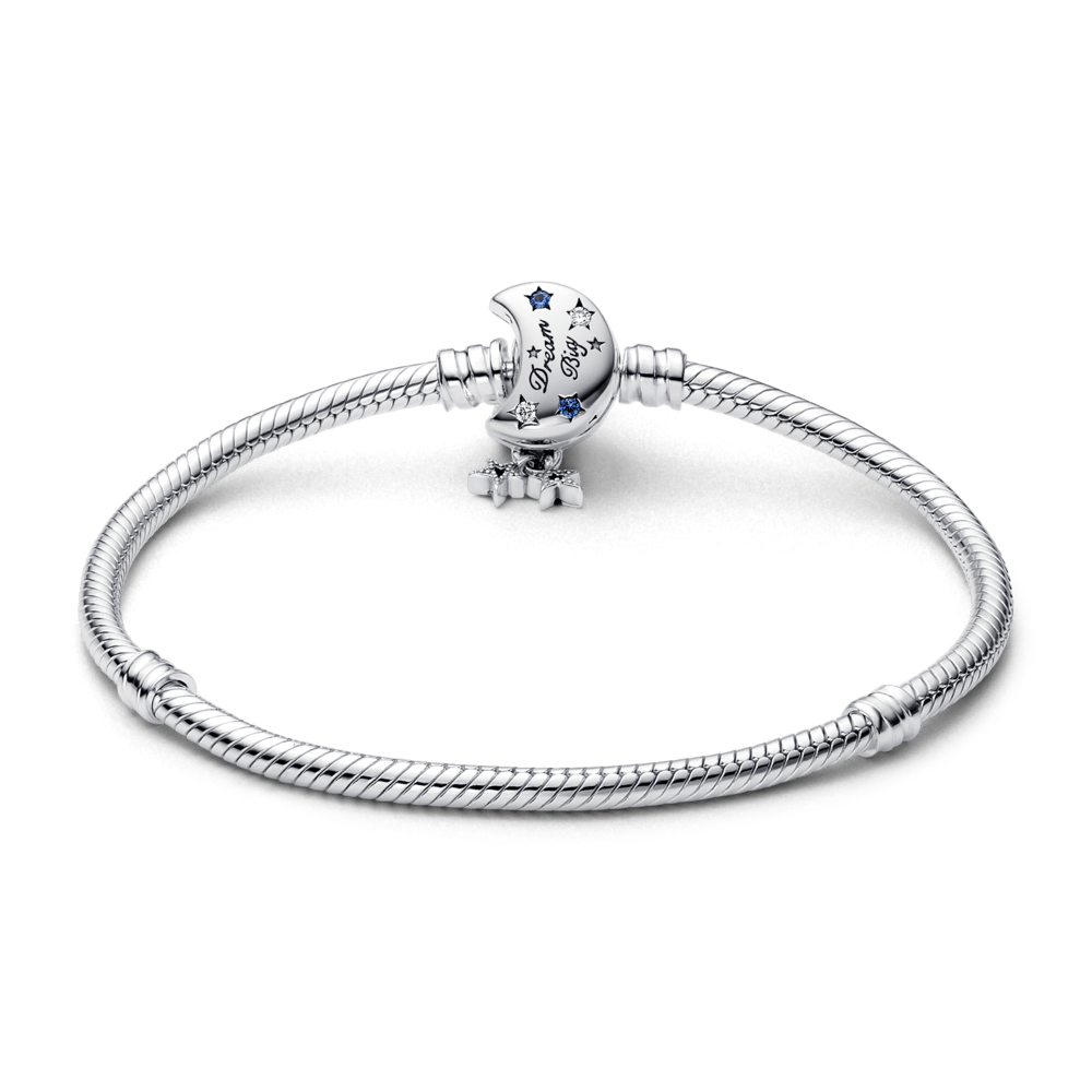 Lirvea Moments Schlangen-Gliederarmband mit Funkelndem Mond-Verschluss