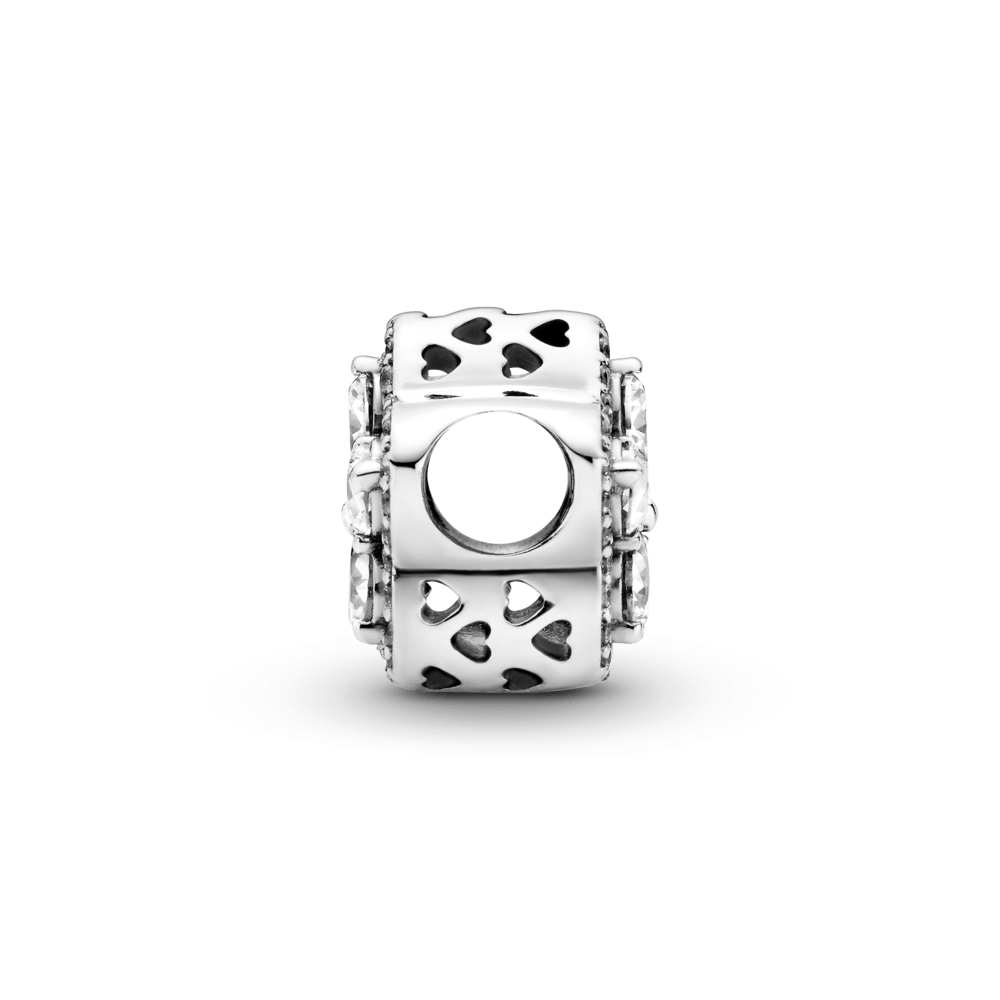 Eye-catching snowflake pavé pearl